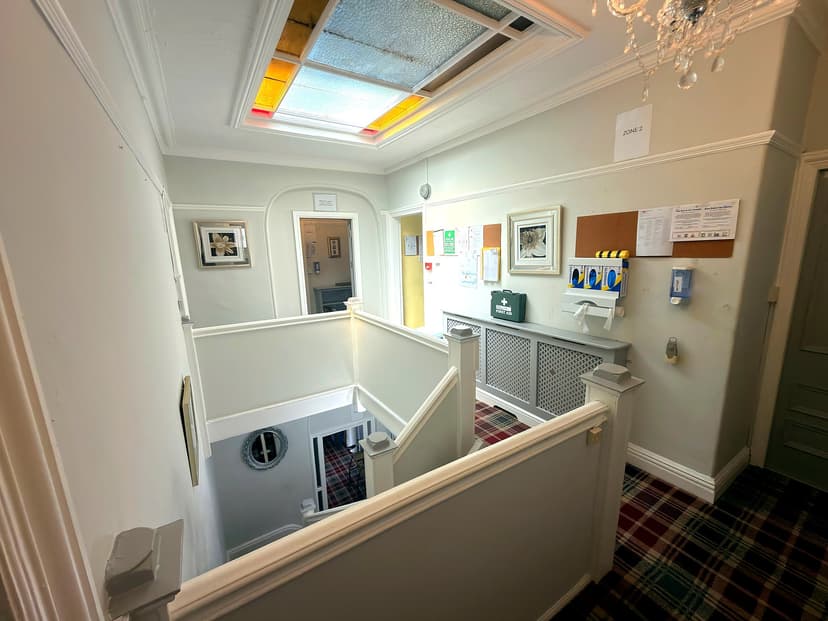 Upper floor landing at Chaseley House